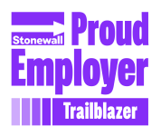 Stonewall Proud Employers Accreditation is a benchmarking scheme that helps employers assess and improve LGBTQ+ inclusion at work. Trailblazer status recognises organisations leading change with outstanding commitment and impact.